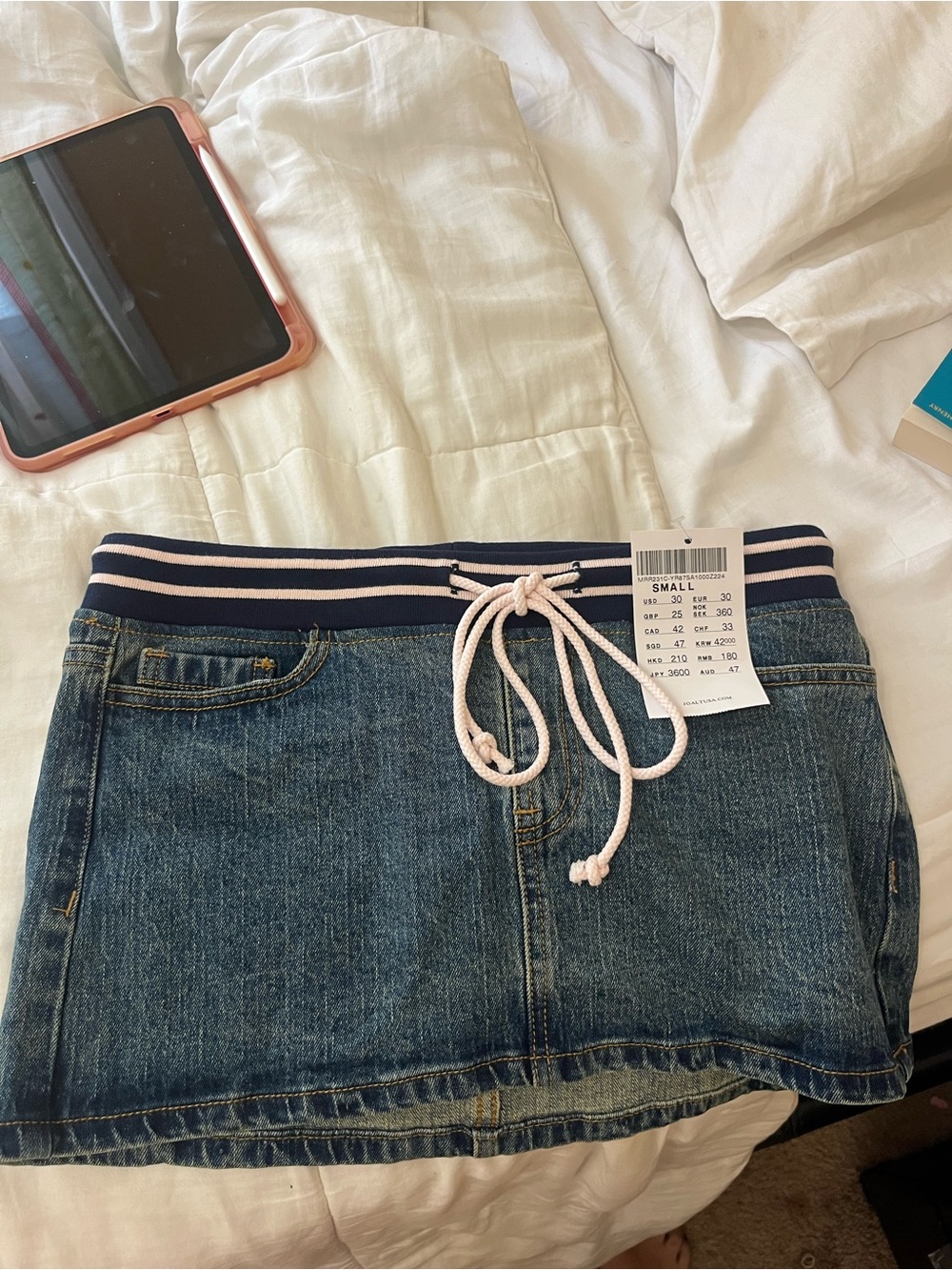 brandy denim skirt